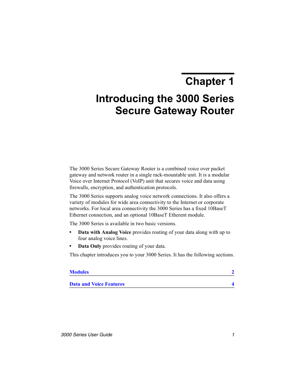 Chapter 1, Introducing the 3000 series secure gateway router | Nx Networks 3000 User Manual | Page 15 / 84