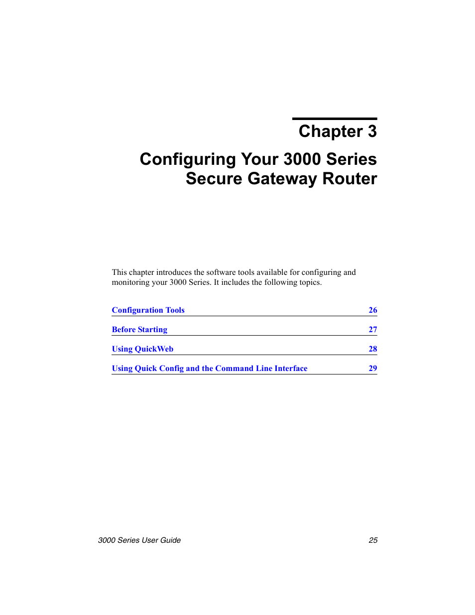 Chapter 3, Configuring your 3000 series secure gateway router | Nx Networks 3000 User Manual | Page 39 / 84