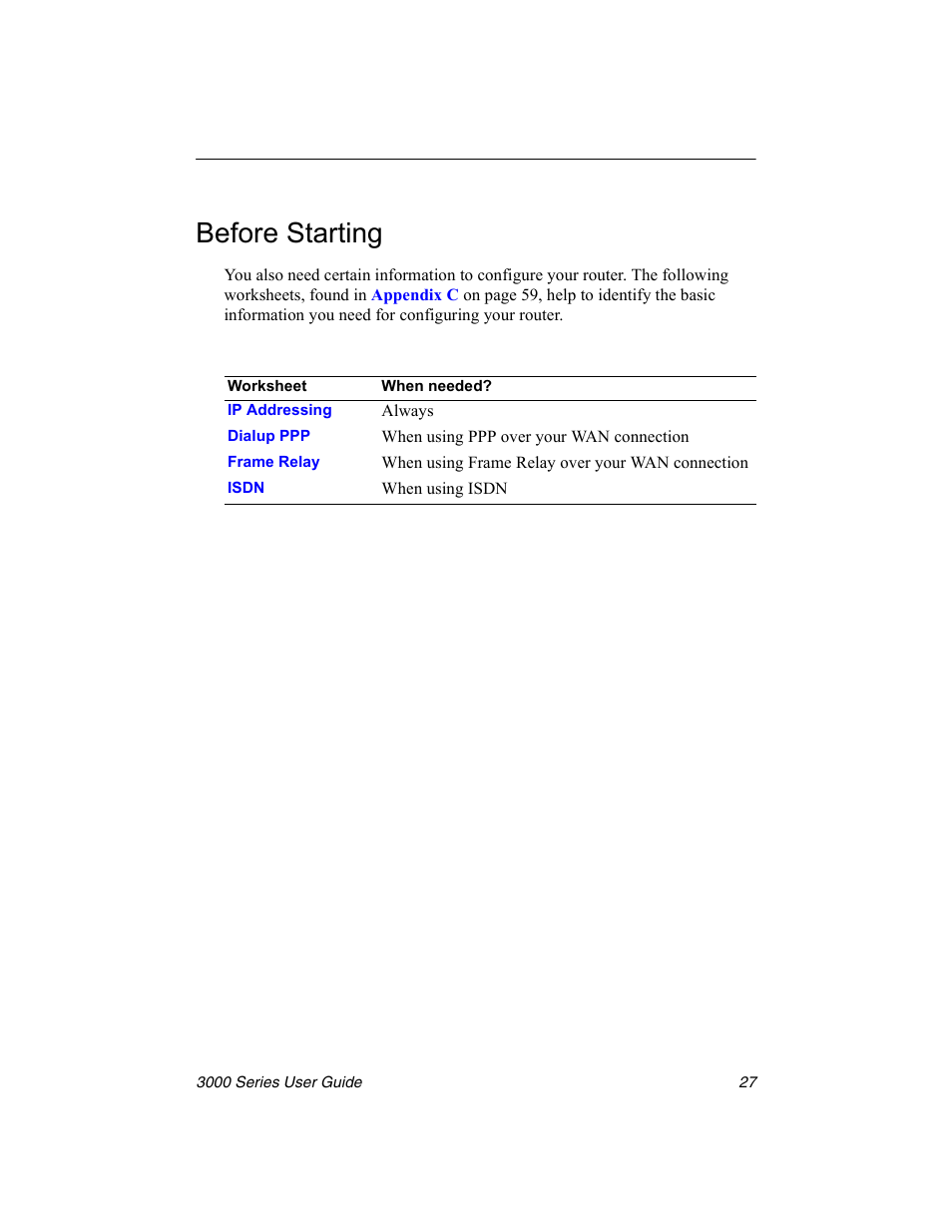 Before starting | Nx Networks 3000 User Manual | Page 41 / 84