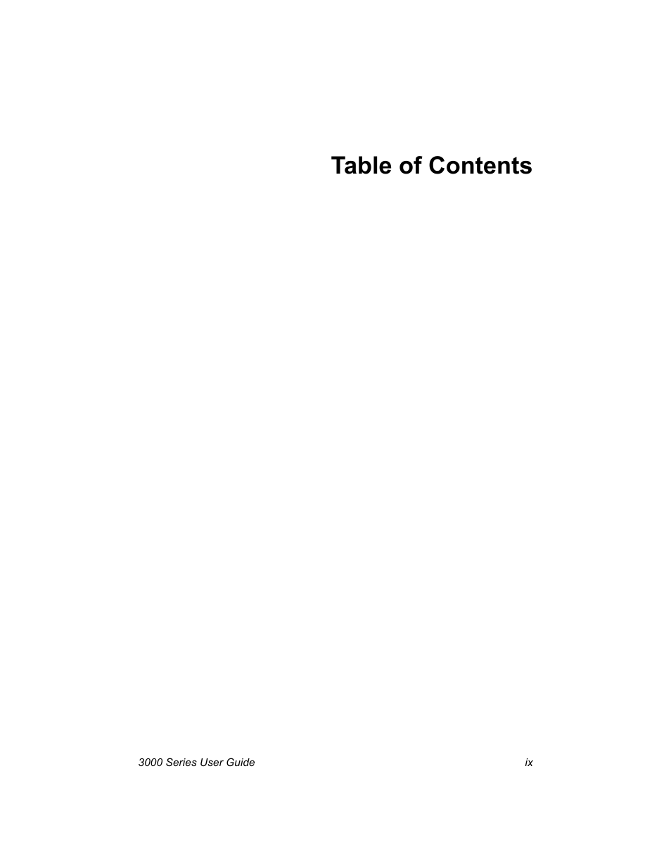 Nx Networks 3000 User Manual | Page 9 / 84