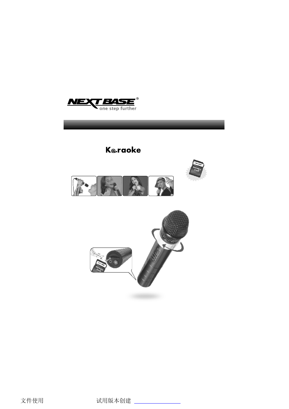 NextBase Plug & Sing Microphone User Manual | 18 pages