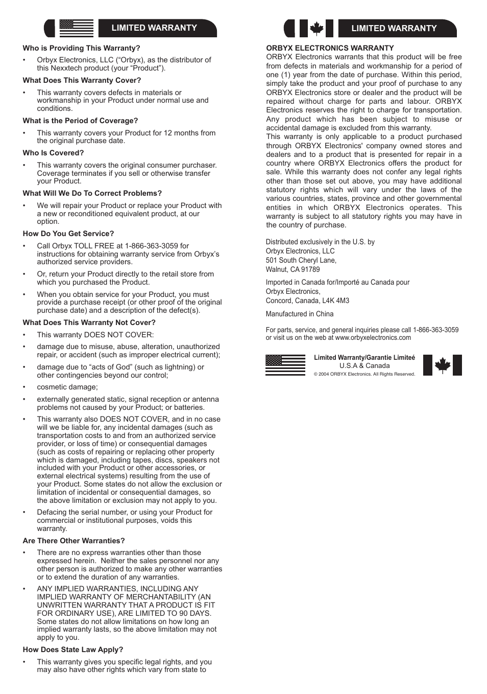 NexxTech 6500542 User Manual | Page 12 / 12