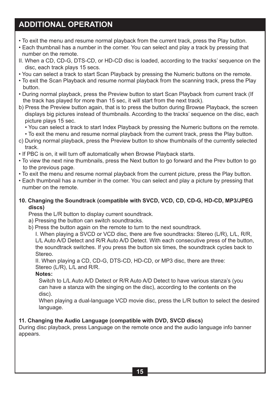 Additional operation | NexxTech super slim divx/mpeg4 dvd player 1617008E User Manual | Page 17 / 33