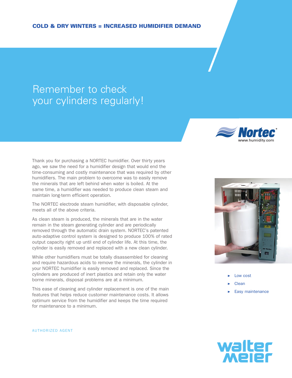 Nortec Industries Electric Steam Humidifiers User Manual | 2 pages