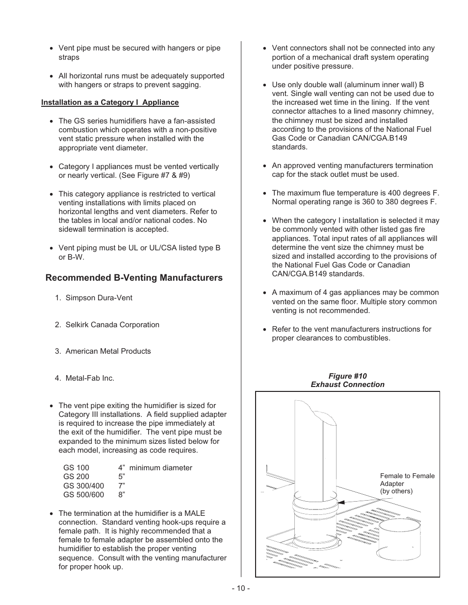 Steam lines and condensate line, Principle of operation, Combustion | Water management | Nortec Industries GS Series User Manual | Page 14 / 78