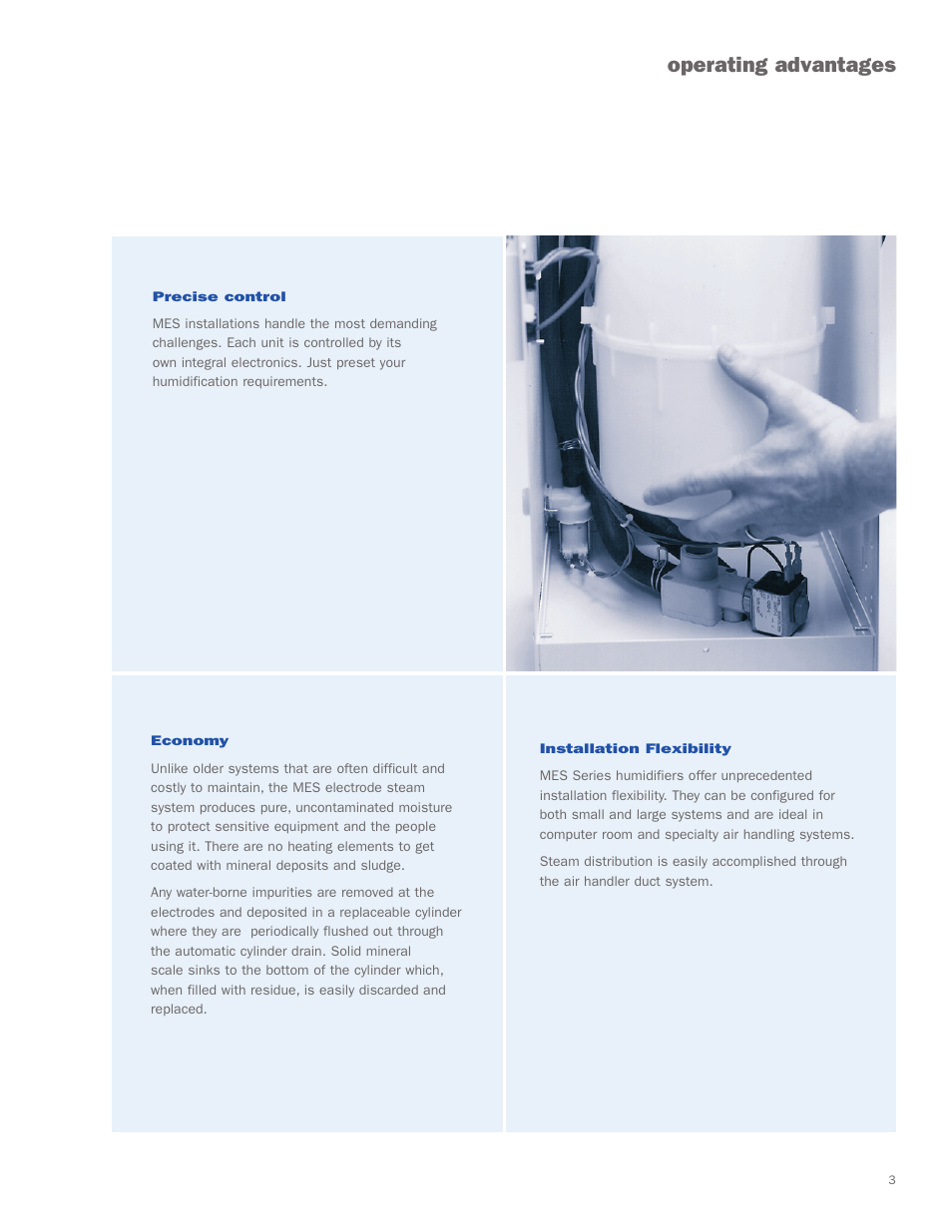 Operating advantages | Nortec Industries MES Series User Manual | Page 3 / 8