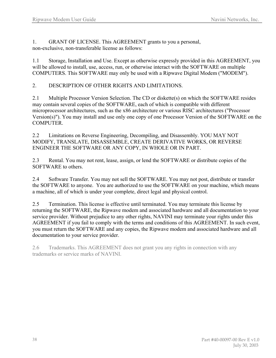 Navini Networks Ripwave 40-00097-00 User Manual | Page 38 / 41