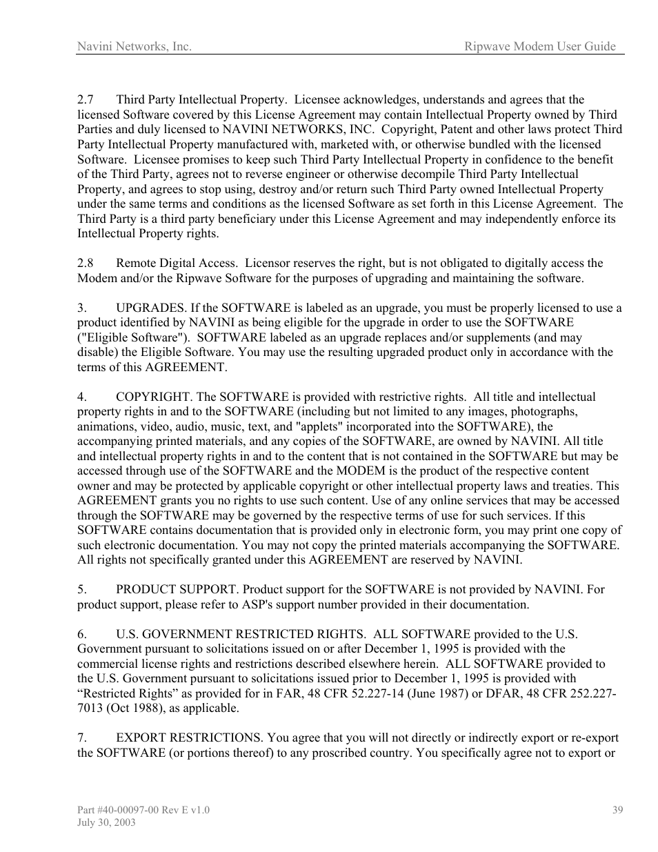 Navini Networks Ripwave 40-00097-00 User Manual | Page 39 / 41