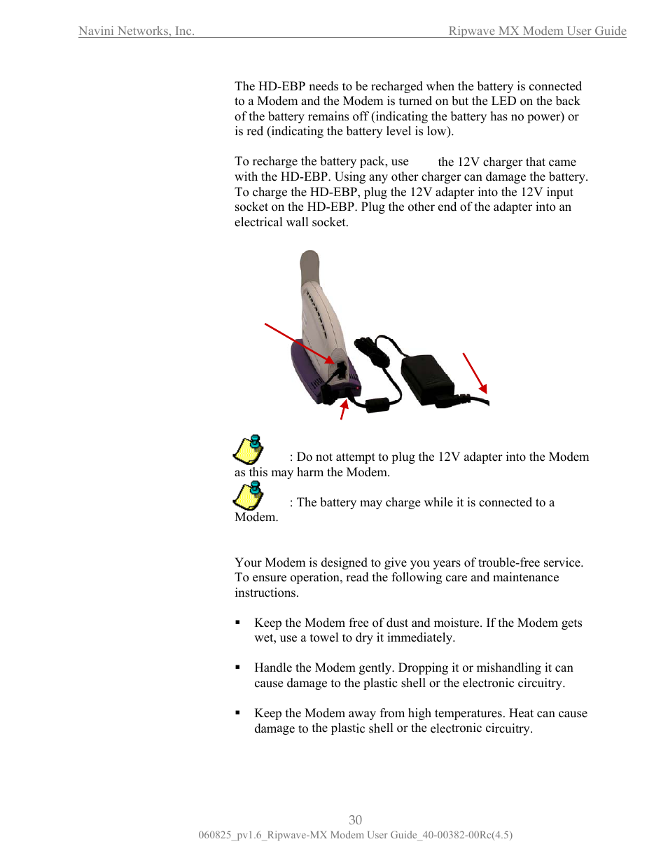 Hd-ebp, Care and maintenance, Care and aintenance | Navini Networks Ripwave MX User Manual | Page 30 / 42