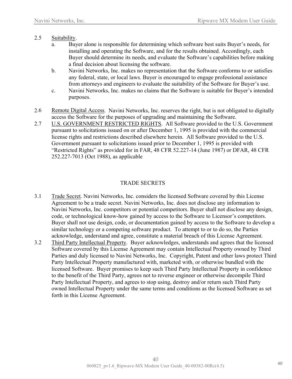 Navini Networks Ripwave MX User Manual | Page 40 / 42