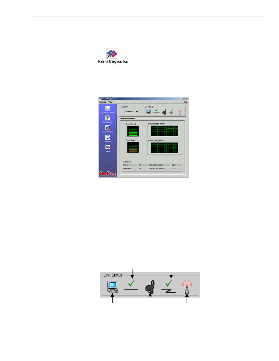 Troubleshoot sing n ing avini iagnostics, He icons | Navini Networks 40-00292-00 User Manual | Page 19 / 37