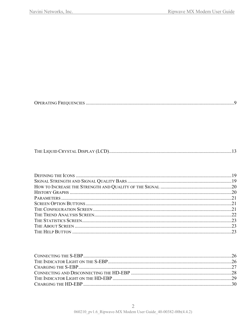 Navini Networks Ripwave User Manual | Page 2 / 41