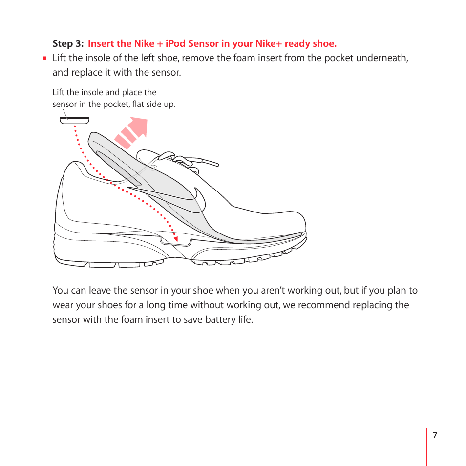 Nike + IPOD User Manual | Page 7 / 28