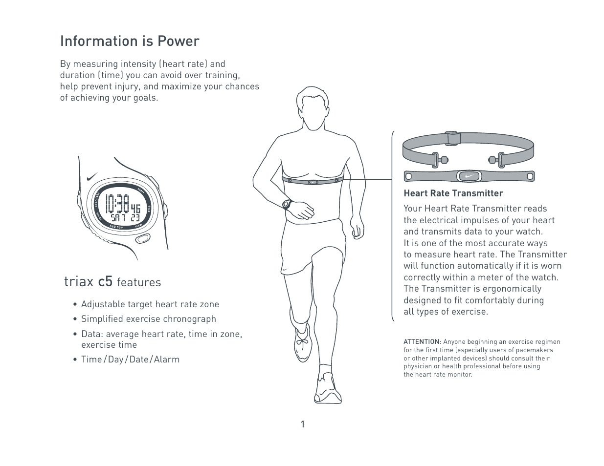 Nike Triax C5 User Manual | 12 pages