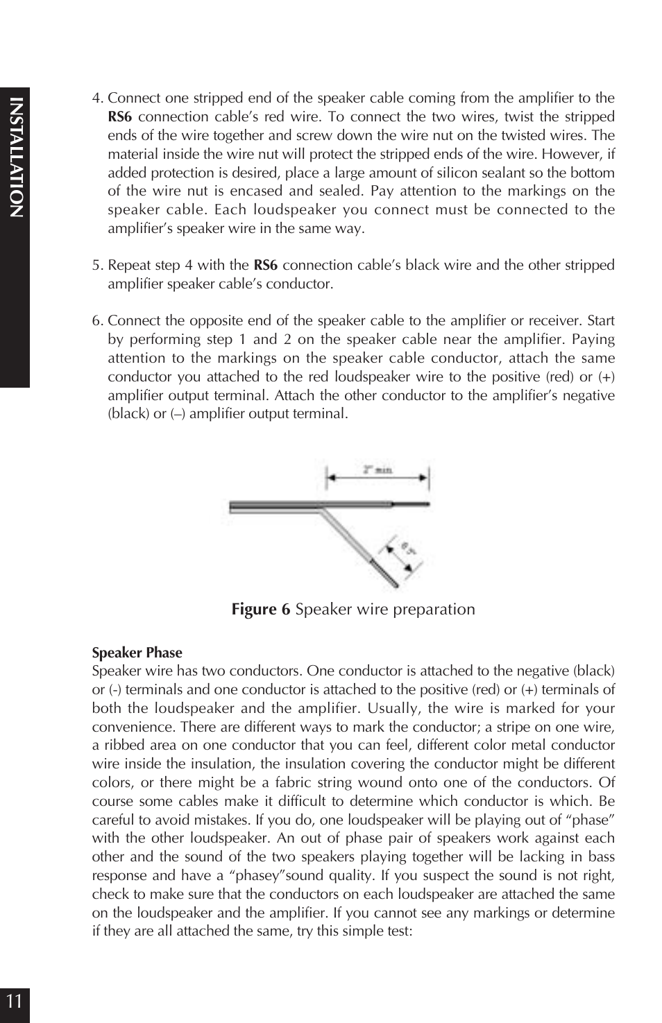Ins t all a tion | Niles Audio CORAL RS6 User Manual | Page 12 / 24