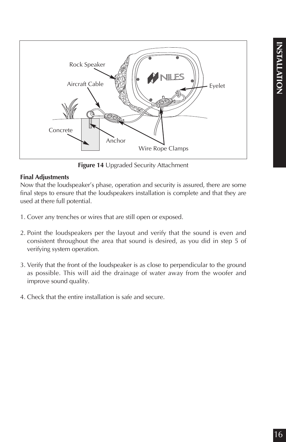 Ins t all a tion | Niles Audio CORAL RS6 User Manual | Page 17 / 24