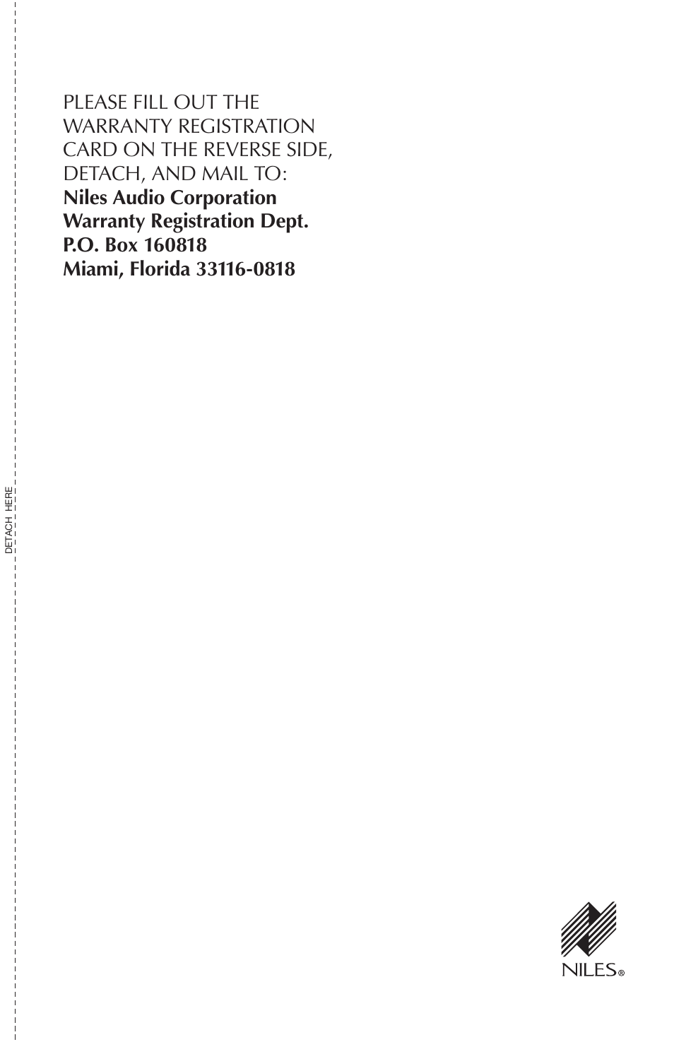 Niles Audio CORAL RS6 User Manual | Page 21 / 24