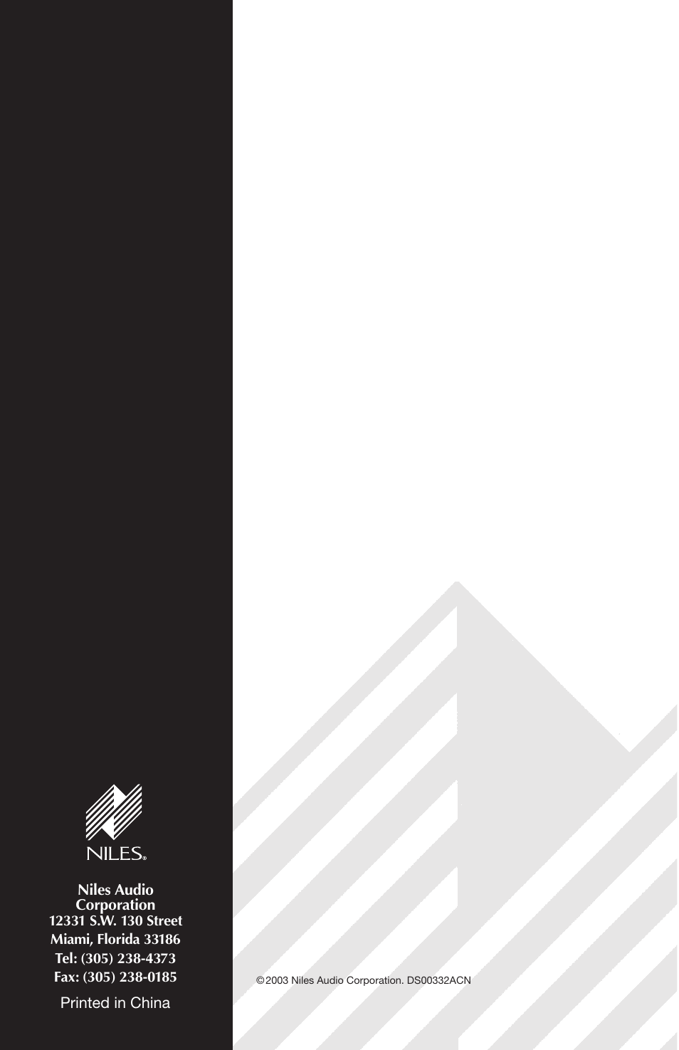 Niles Audio CORAL RS6 User Manual | Page 24 / 24
