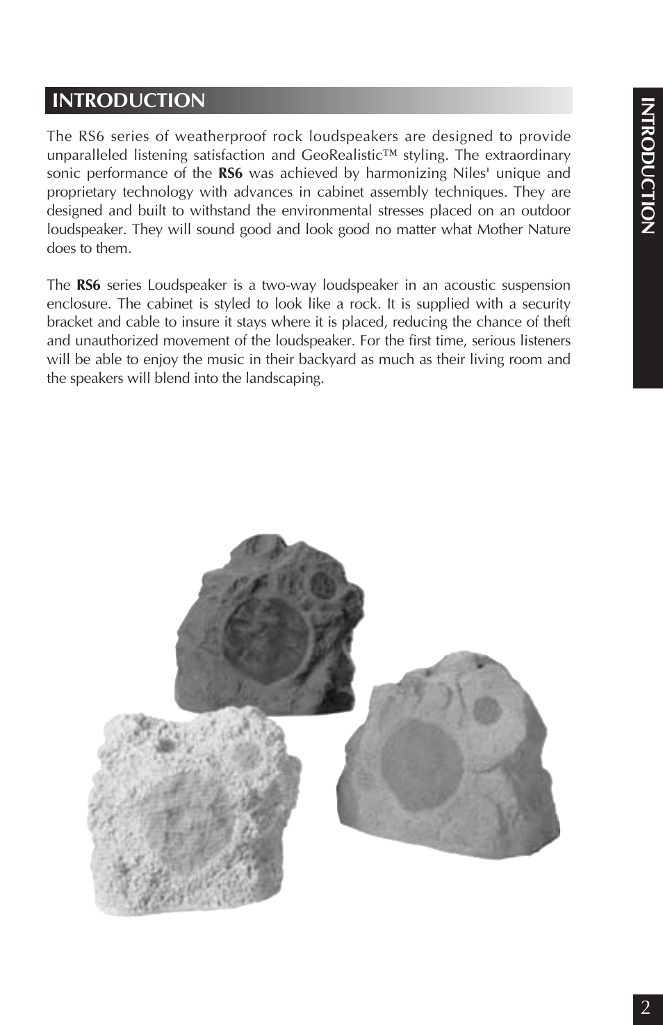 Introduction | Niles Audio CORAL RS6 User Manual | Page 3 / 24