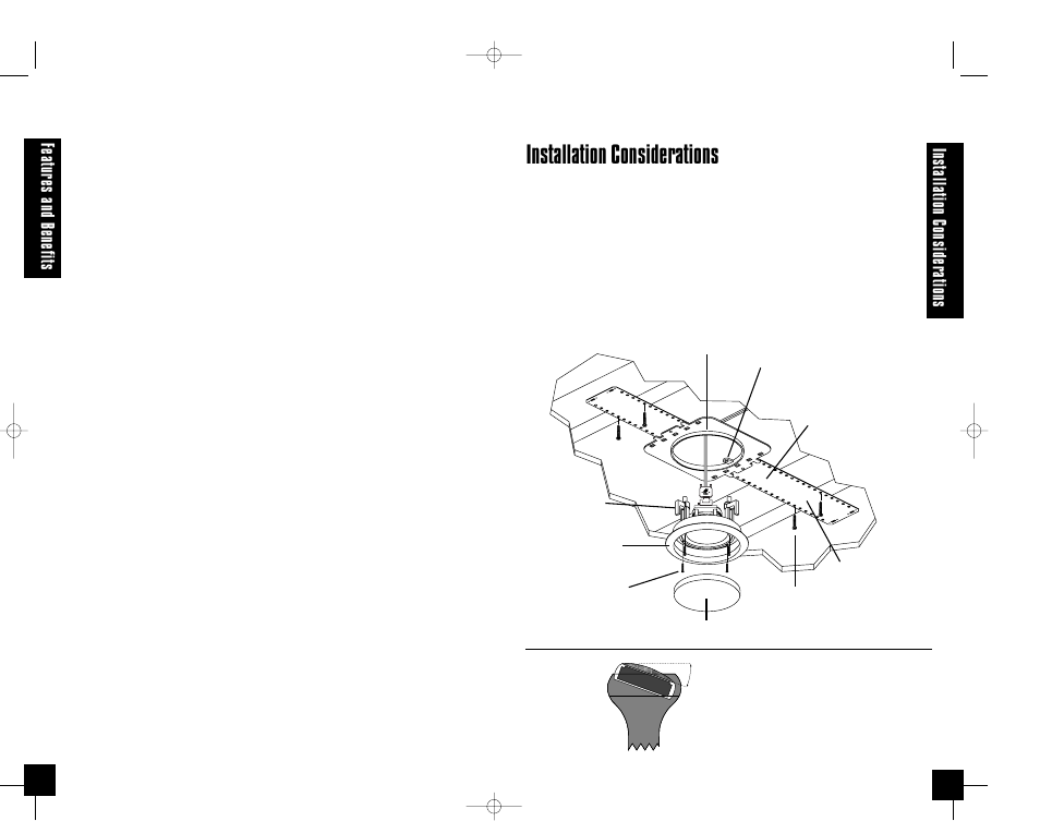 Installation considerations, Fe at ur es and bene fit s, Ins talla tion consider ations | Niles Audio CM5MP User Manual | Page 3 / 12