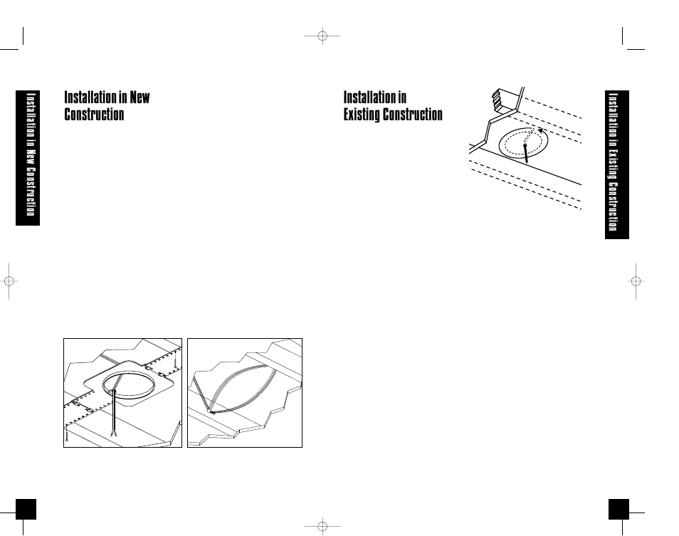 Installation in existing construction, Installation in new construction | Niles Audio CM5MP User Manual | Page 8 / 12
