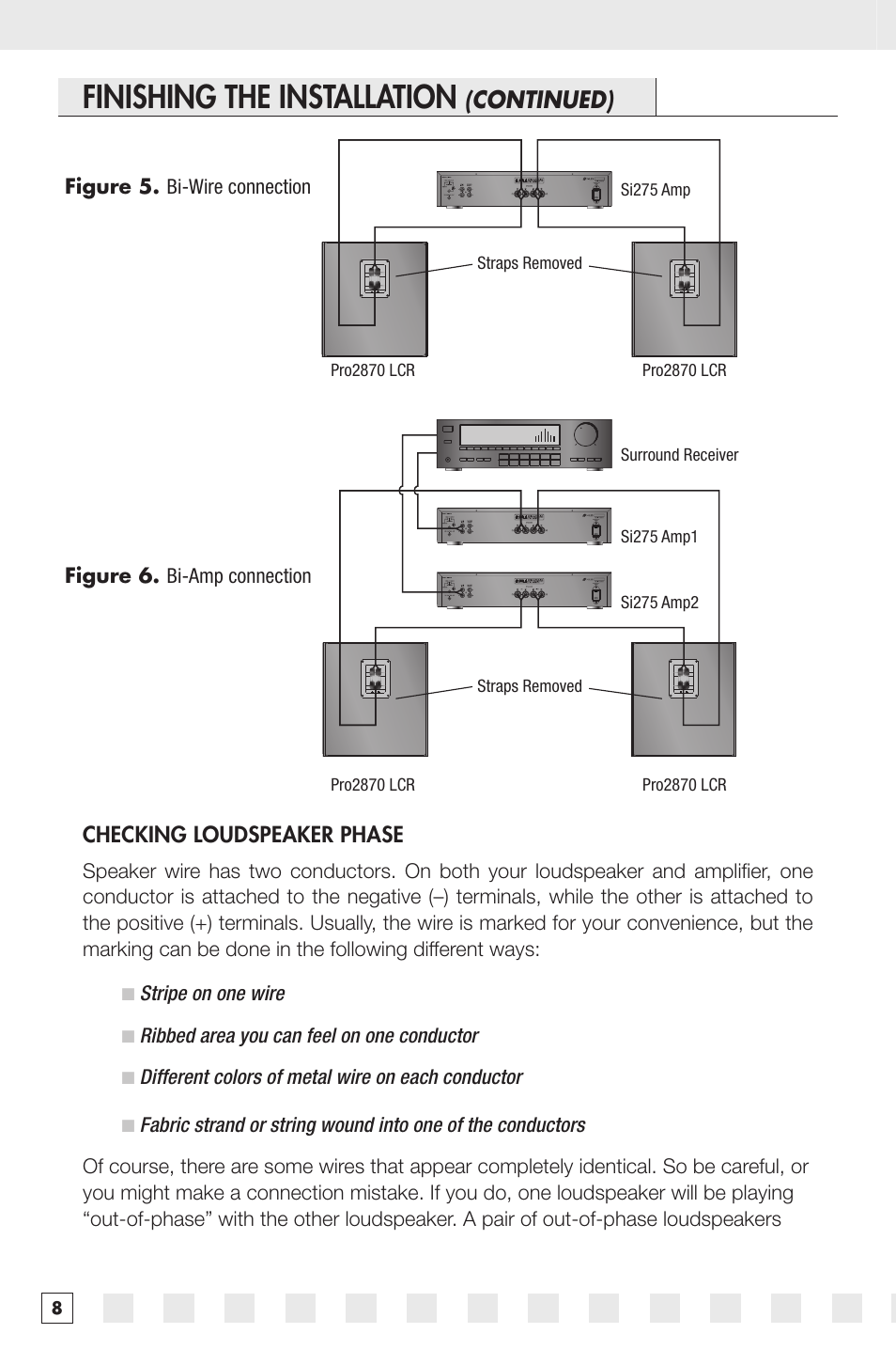 Finishing the installation, Continued) | Niles Audio PRO2770LCR User Manual | Page 10 / 16