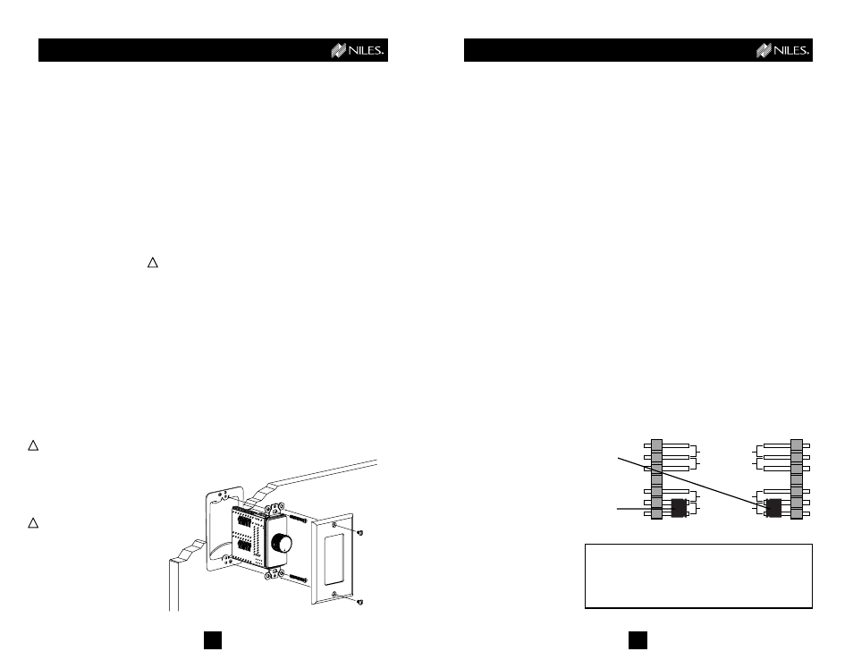 Installation, Adding on, Mounting the in-ceiling speakers | Connecting the speaker cable to your equipment, Connecting additional speakers and volume controls, Protecting your amplifier | Niles Audio WDC-100 User Manual | Page 5 / 6