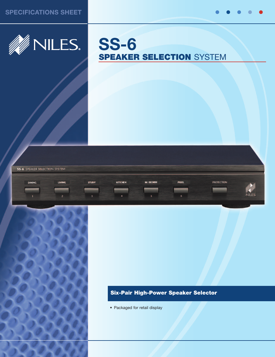 Niles Audio 643-043 User Manual | 2 pages