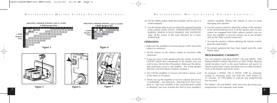Operation, Programming capability | Niles Audio SPS-4 User Manual | Page 5 / 6