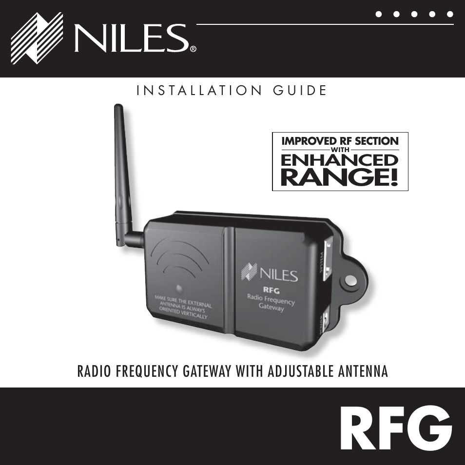 Niles Audio RFG User Manual | 24 pages