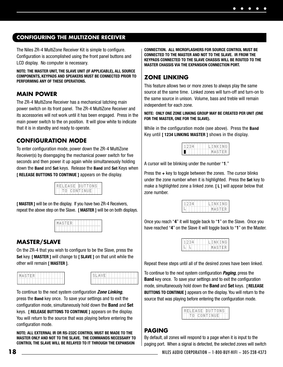 Niles Audio ZR-4 User Manual | Page 20 / 32