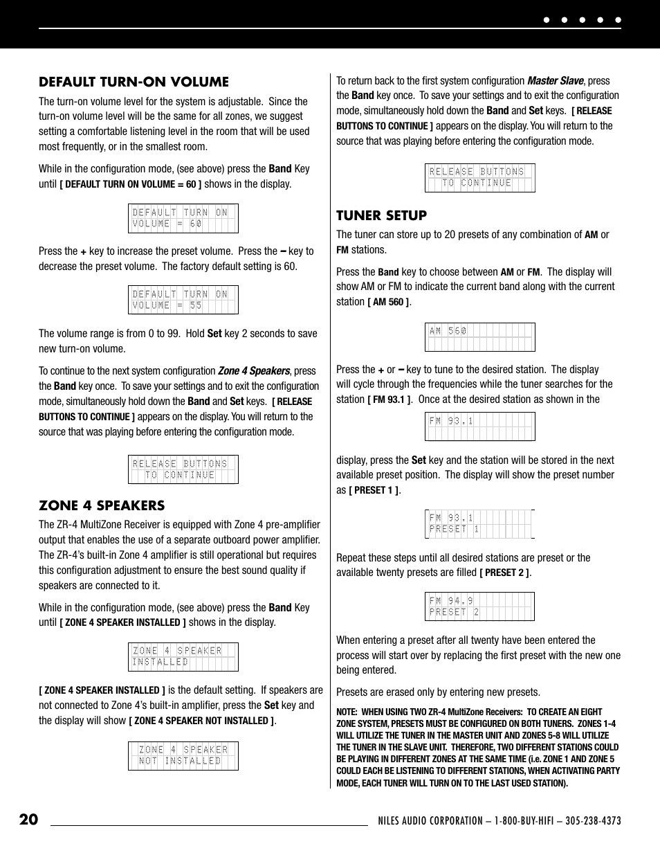 Niles Audio ZR-4 User Manual | Page 22 / 32