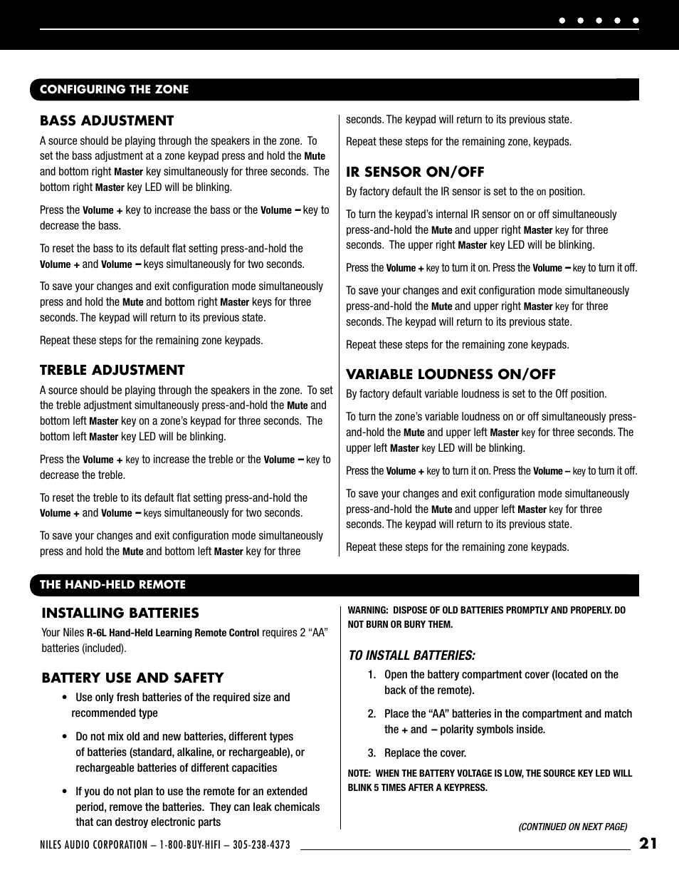 Niles Audio ZR-4 User Manual | Page 23 / 32