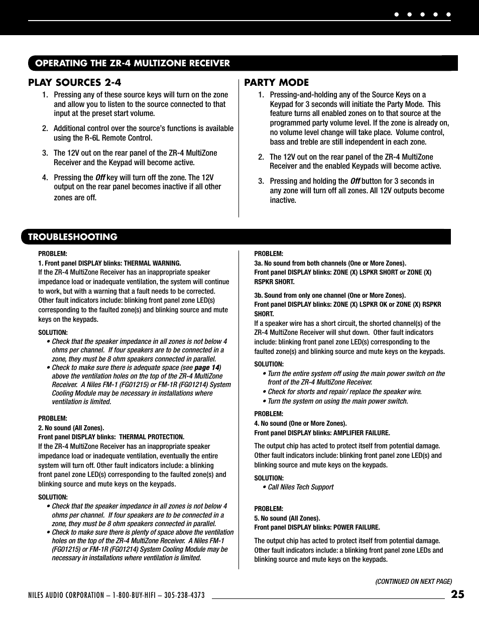 Niles Audio ZR-4 User Manual | Page 27 / 32