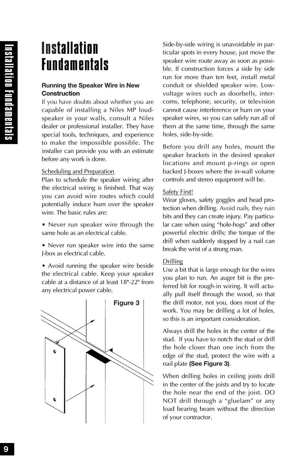 Ins tallation fundamentals, Ins ta lla tion f undamen ta ls | Niles Audio MP6 User Manual | Page 10 / 28