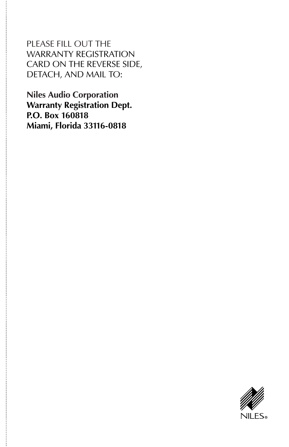 Niles Audio MP6 User Manual | Page 25 / 28