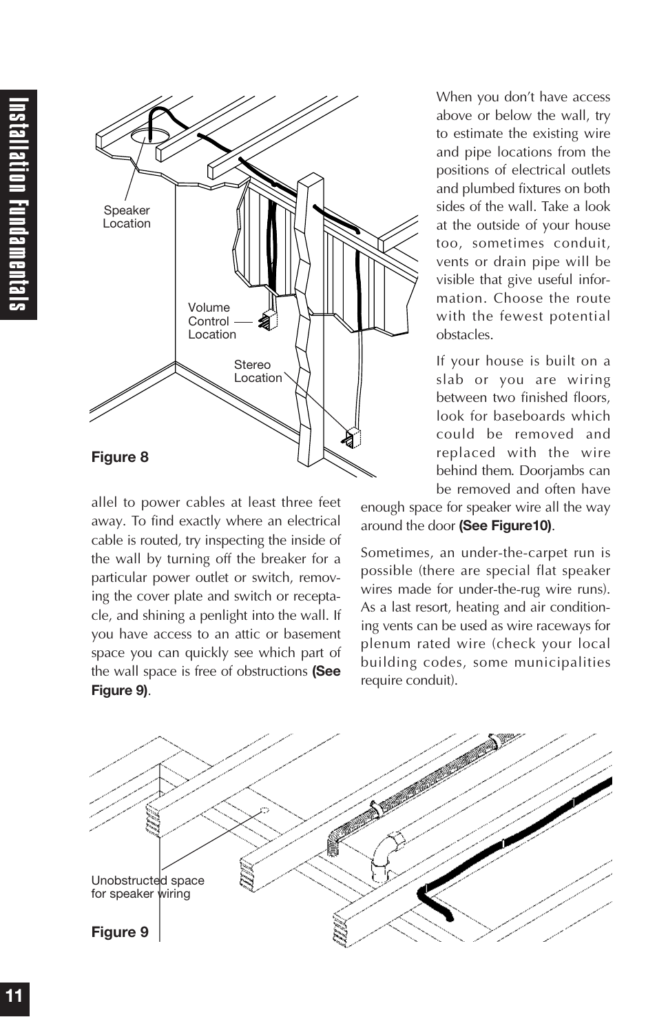 Ins talla tion f undamen tals | Niles Audio DS6.5 User Manual | Page 12 / 24