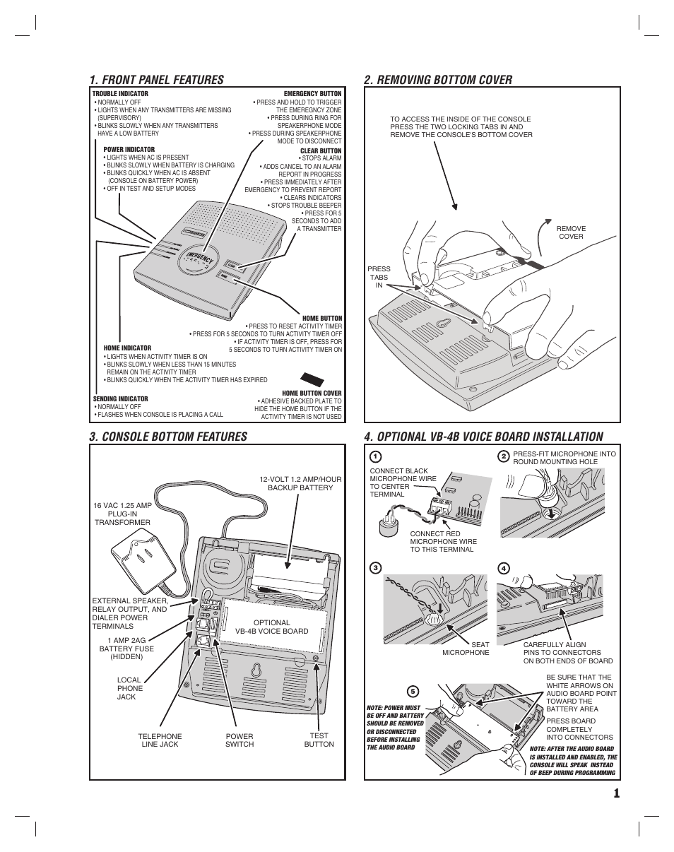 Niles Audio Personal Emergency Reporting System PERS-2400B User Manual | Page 3 / 8