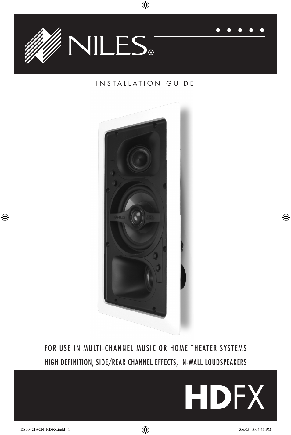 Niles Audio Speaker User Manual | 28 pages