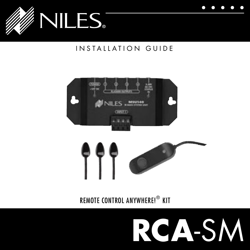 Niles Audio RCA-SM User Manual | 24 pages