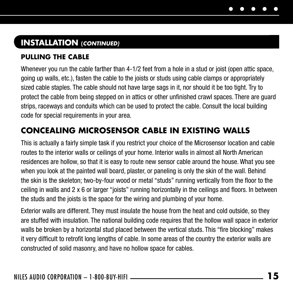 Niles Audio RCA-SM User Manual | Page 17 / 24