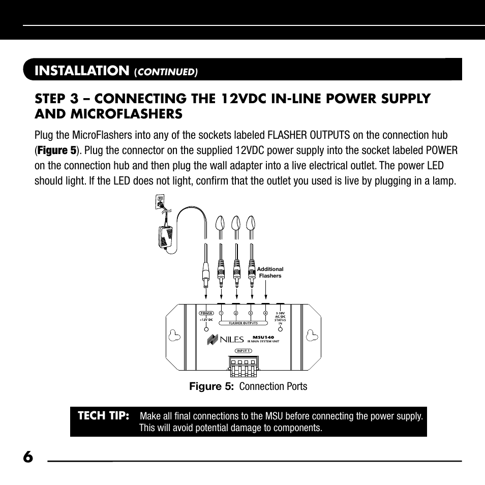 Installation | Niles Audio RCA-SM User Manual | Page 8 / 24