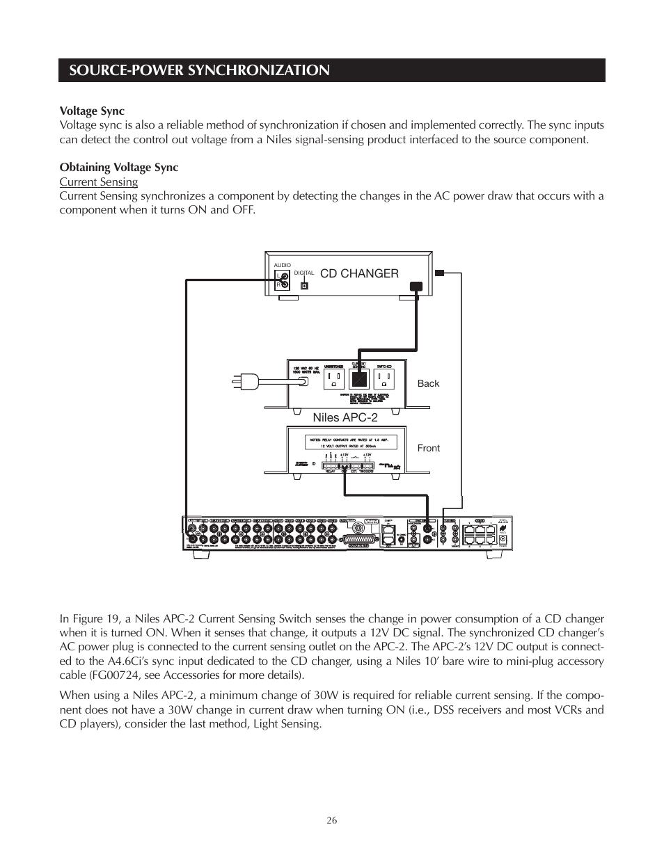 Source-power synchronization | Niles Audio A4.6Ci User Manual | Page 26 / 107