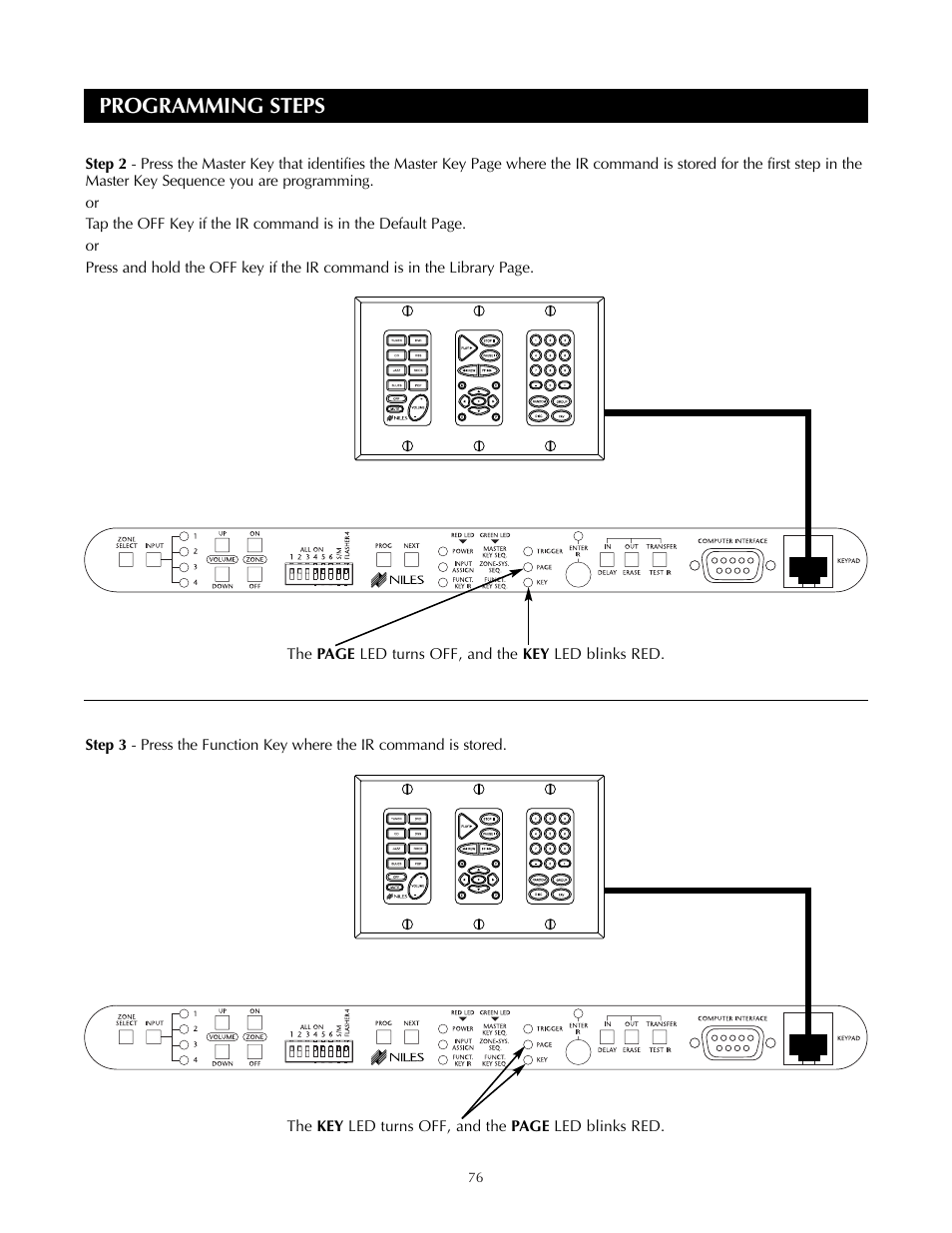 Programming steps | Niles Audio A4.6Ci User Manual | Page 76 / 107