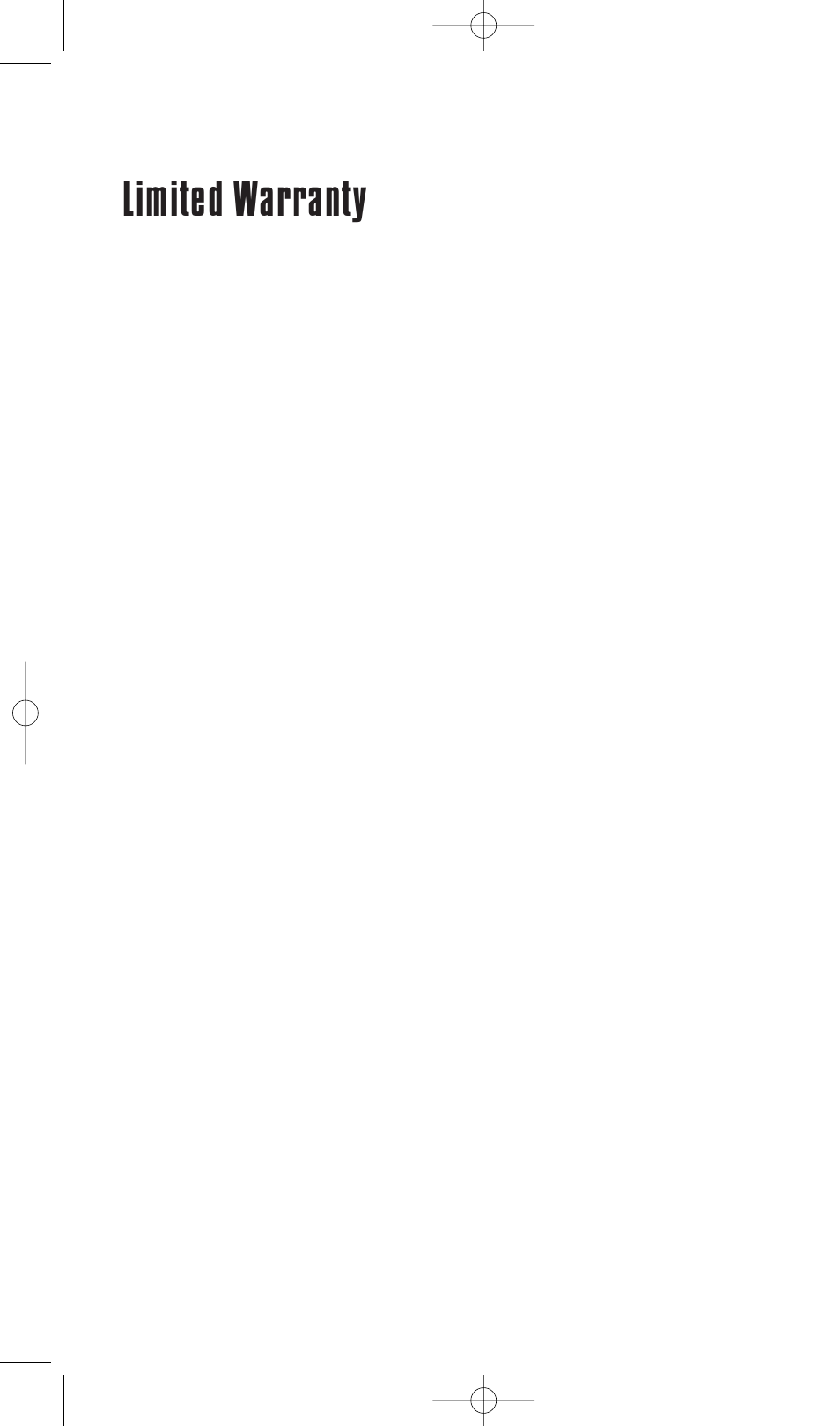 Limited warranty | Niles Audio CS525 User Manual | Page 21 / 22
