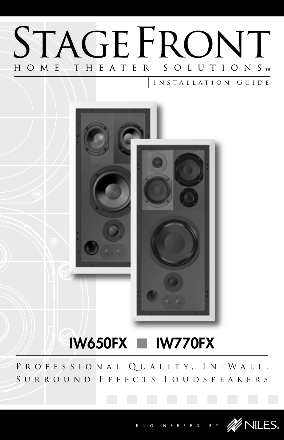 Niles Audio IW650FX User Manual | 20 pages