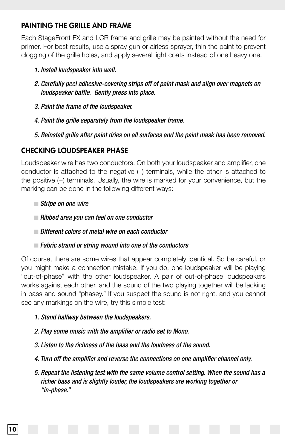 Niles Audio IW650FX User Manual | Page 12 / 20