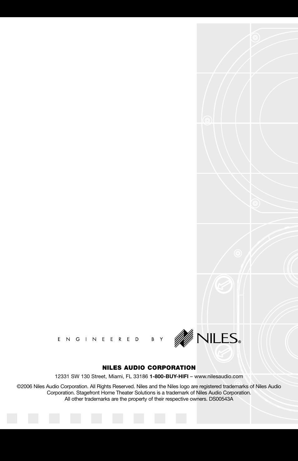 Niles Audio IW650FX User Manual | Page 20 / 20
