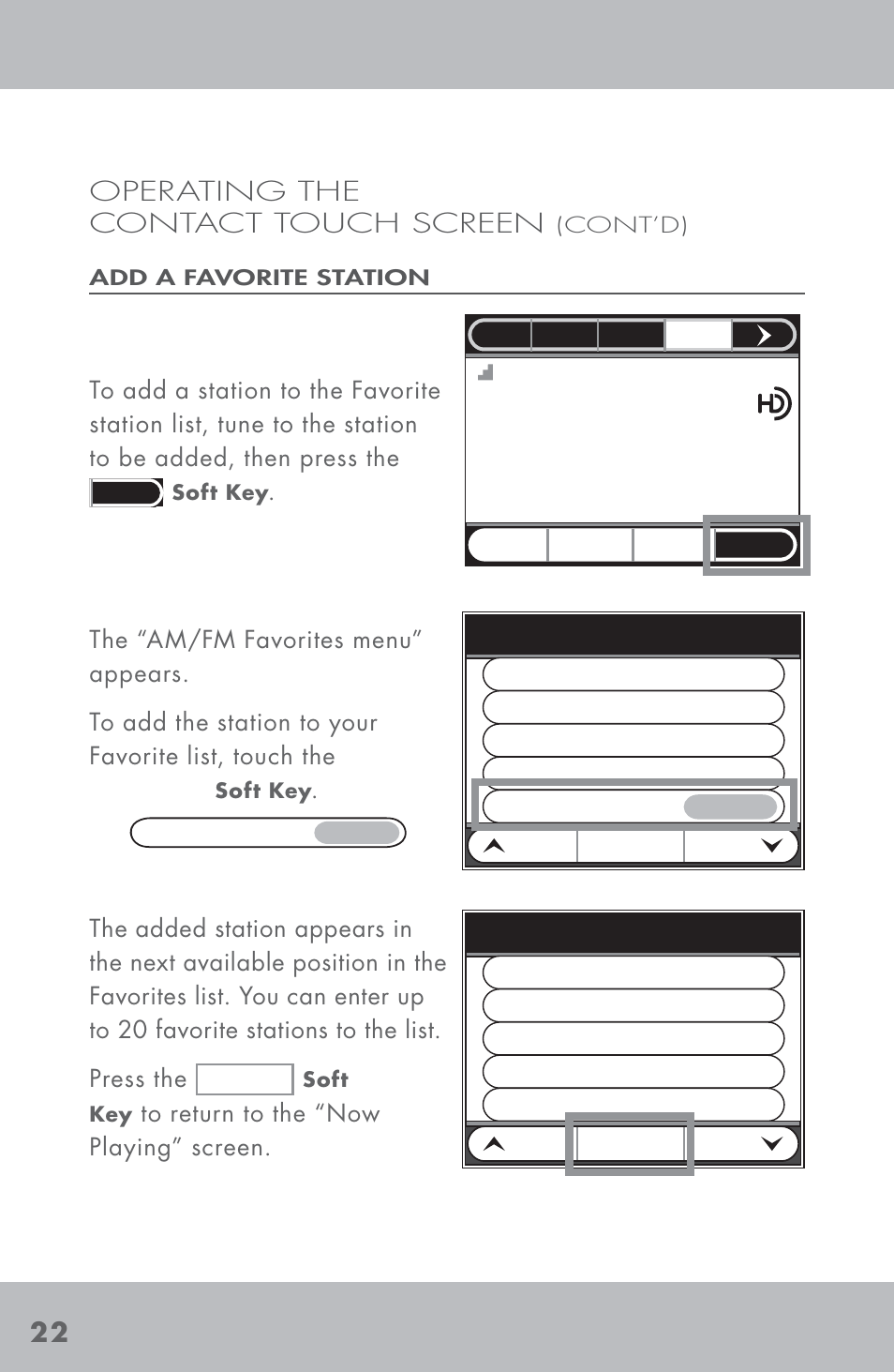 Operating the contact touch screen, Dave matthews band | Niles Audio TM-HD/R User Manual | Page 24 / 32