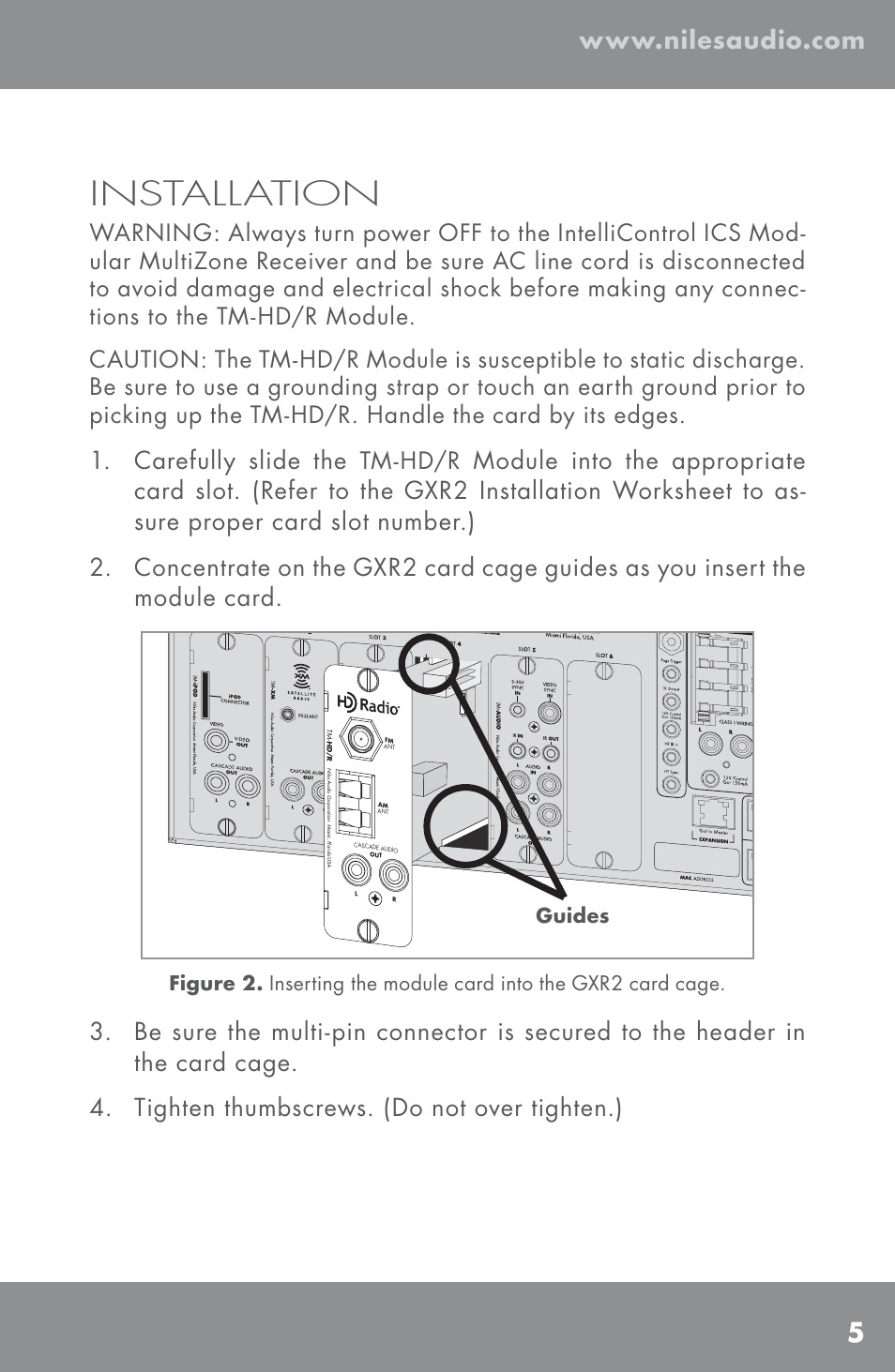 Installation | Niles Audio TM-HD/R User Manual | Page 7 / 32